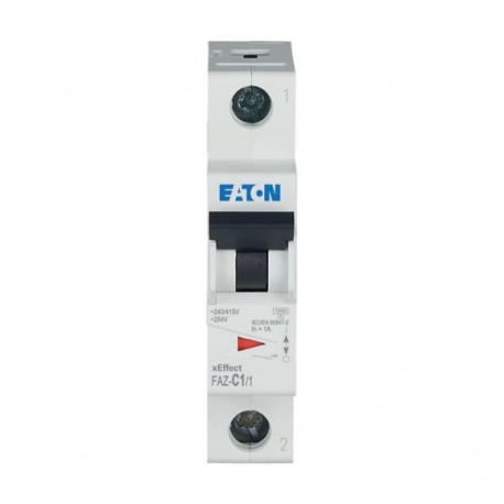 FAZ-C1/1 278546 EATON ELECTRIC Автоматический выключатель 1А, кривая отключения C, 1 полюс, откл. способност..