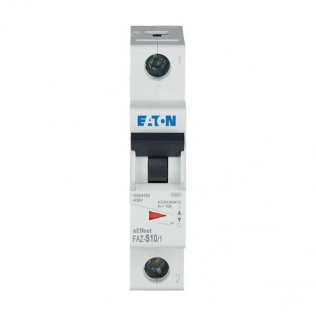 FAZ-S10/1 278611 EATON ELECTRIC Автоматический выключатель 10А, кривая отключения S, 1 полюс, откл. способно..