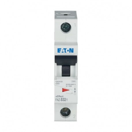 FAZ-S32/1 278615 EATON ELECTRIC Автоматический выключатель 32А, кривая отключения S, 1 полюс, откл. способно..