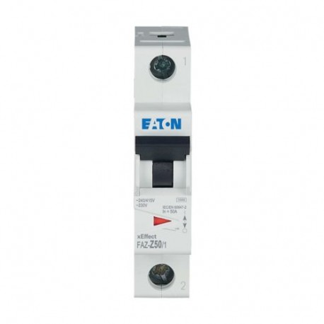 FAZ-Z50/1 278631 EATON ELECTRIC Автоматический выключатель 50А, кривая отключения Z, 1 полюс, откл. способно..