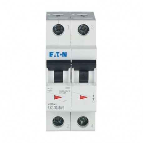 FAZ-D0,5/2 278767 FAZ-D0.5/2 EATON ELECTRIC MCB FAZ