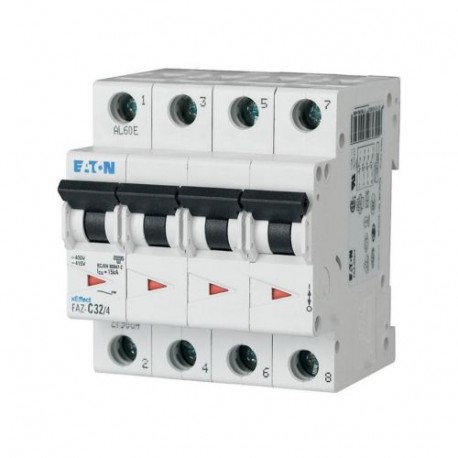 FAZ-C3,5/4 279052 Y7-279052 EATON ELECTRIC Interruttore protettore, 3,5A, 4p, curva caratteristica C