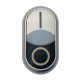 M22S-DDLM-WS-X1/X0 284833 Y7-284833 EATON ELECTRIC Pulsante doppio, +indicatore luminoso, piatto, bianco I, ..