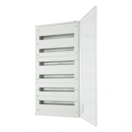 BF-O-6/144-E 285220 Y7-285220 EATON ELECTRIC Arm. Metal. superficie con puerta opaca, 24 UM por fila, 6 fila..