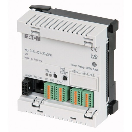 XC-CPU121-2C256K 290446 EATON ELECTRIC Compact PLC, expandable, 24 V DC, RS232, RS485(RS232), 2xCAN