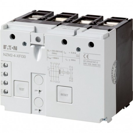 NZM2-4-XFI30 292343 Y7-292343 EATON ELECTRIC Fehlerstromauslöser, 30mA, 4p