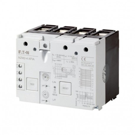 NZM2-4-XFIA 292346 Y7-292346 EATON ELECTRIC Fehlerstromauslöser, 0,3-1A allstromsensitiv, 4p