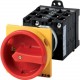 T3-5-SOND*/V/SVB 907895 EATON ELECTRIC Interruptor Especial 5 polos 32 A Montaje fondo panel Maneta Roja/Ama..