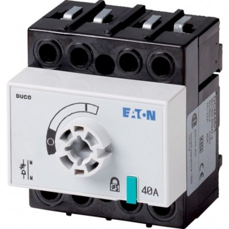 DCM-40/1-SK+FM 1314112 EATON ELECTRIC sezionatore di potenza, 3 poli + N, 40 A, senza maniglia rotativa e as..