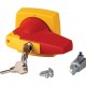 K2DR/C 1818042 EATON ELECTRIC Rotary handle, 8mm, door installation, red/yellow, cylinder lock