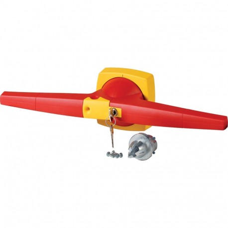 K6DR/C 1818066 Y8-1818066 EATON ELECTRIC Mando, 14mm, instalación puerta, rojo/amarillo, cerradura llave