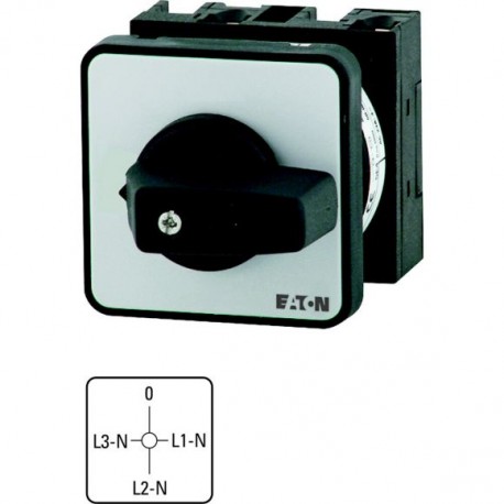 T0-2-15177/E 011314 Y7-11314 EATON ELECTRIC Interruptor selector de voltímetro 4 polos 20 A 3 x Fase-Neutro ..
