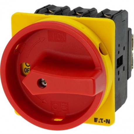 P3-63/EA/SVB 031607 EATON ELECTRIC Interruptor General 3 polos 63 A Montaje empotrado Maneta Roja/Amarilla B..