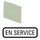 383SQ25 038771 EATON ELECTRIC Einlegeschild, EN SERVICE