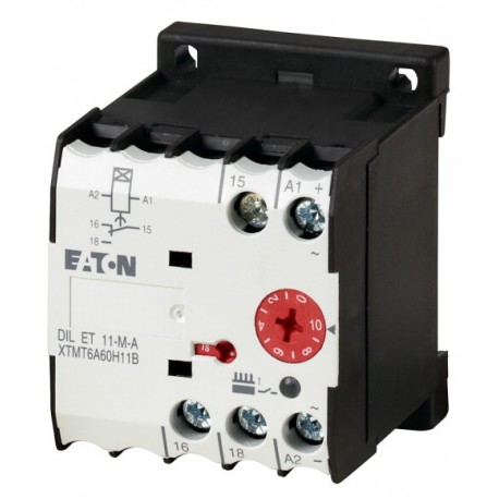 DILET11-M-A 048886 EATON ELECTRIC Timing relay, 1W, 0.05s-60h, on-delayed, 24-240VAC/DC