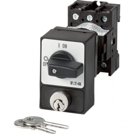 P1-25/Z/SVA(A) 050969 EATON ELECTRIC ON-OFF switches, 3 pole, 25 A, Cylinder lock SVA, rear mounting, P