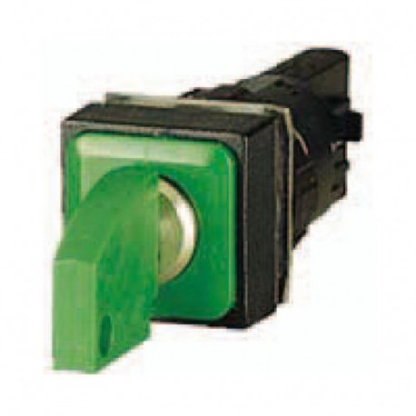 Q18S1R-GN 062151 EATON ELECTRIC Selector de llave 16 mm 18x18 mm Enclavamiento 2 posiciones Verde