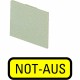 199SQ25 063200 Y7-63200 EATON ELECTRIC Targhetta inseribile, gialla, arresto di emergenza