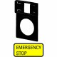Q25TGE-299 063261 Y7-63261 EATON ELECTRIC Support, +étiquette, EMERGENCY STOP