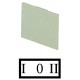 93SQ25 072300 EATON ELECTRIC Insert label, II 0 I