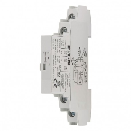 NHI11-PKZ0 072896 Y7-72896 EATON ELECTRIC XTPAXSA11 auxiliar contato 1NC + 1NO Side