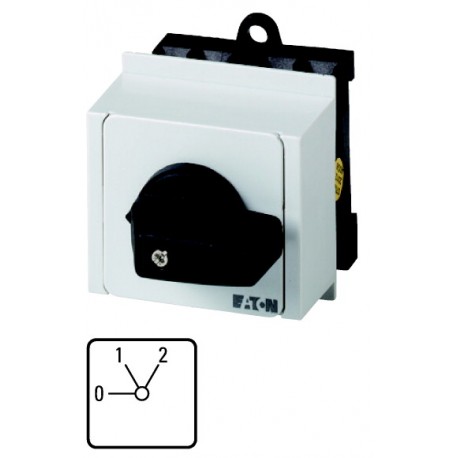 T0-1-91/IVS 079201 EATON ELECTRIC Interruptor de escalones para calefacción 2 polos 20 A Placa indicadora: 0..