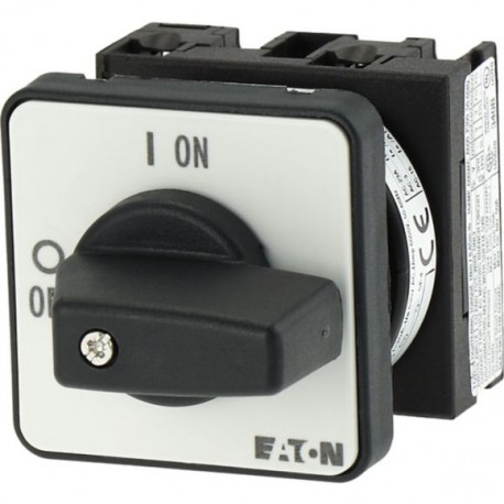 T0-1-102/E 088709 0001456242 EATON ELECTRIC Interruptor seccionador ON-OFF 2 polos 20 A 90 ° Montaje empotra..