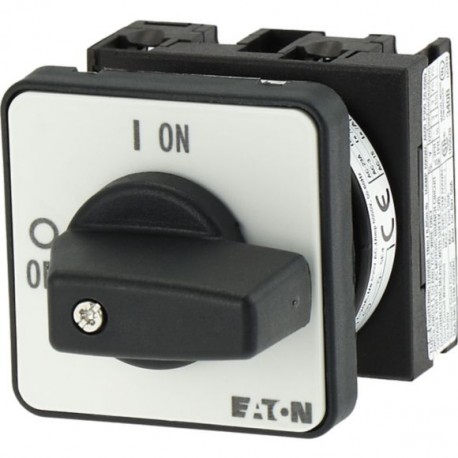 T0-1-102/E 088709 0001456242 EATON ELECTRIC On-Off switch, 2 pole, 20 A, 90 °, flush mounting