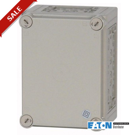 CI23E-125-RAL7032 090152 EATON ELECTRIC Insulated enclosure, +knockouts, RAL7032, HxWxD 250x187.5x150mm