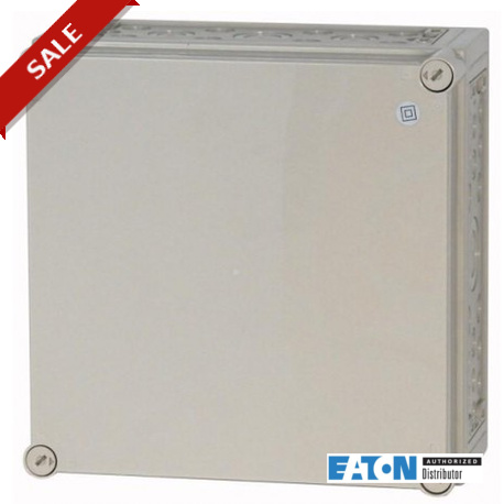 CI44E-150-RAL7032 090158 EATON ELECTRIC Insulated enclosure, +knockouts, RAL7032, HxWxD 375x375x175mm