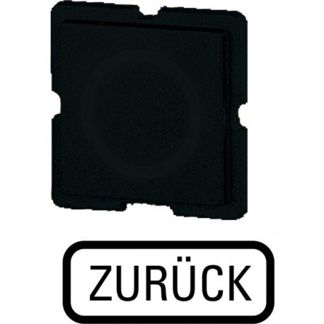 191TQ25 090866 EATON ELECTRIC Tastenplatte, schwarz, ZURÜCK