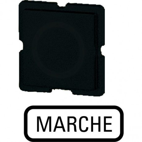 321TQ25 091563 EATON ELECTRIC Tastenplatte, schwarz, MARCHE