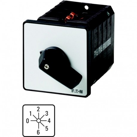 T5B-4-8244/E 092096 Y7-92096 EATON ELECTRIC Commutateurs à gradins, Contacts: 6, 63 A, plastron: 0-6, 45 °, ..