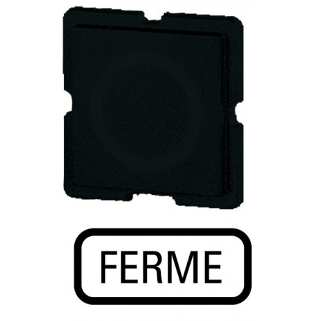 353TQ25 092609 EATON ELECTRIC Étiquette, noire, FERME