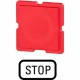 110TQ25 093363 Y7-93363 EATON ELECTRIC Étiquette, rouge, STOP
