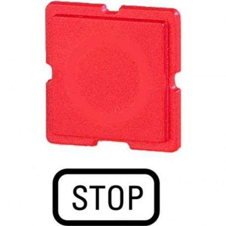 110TQ25 093363 EATON ELECTRIC Button plate, red, STOP