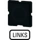 134TQ25 093494 Y7-93494 EATON ELECTRIC Placa indicadora Inscripción: LINKS Negra Para RMQ16 25x25