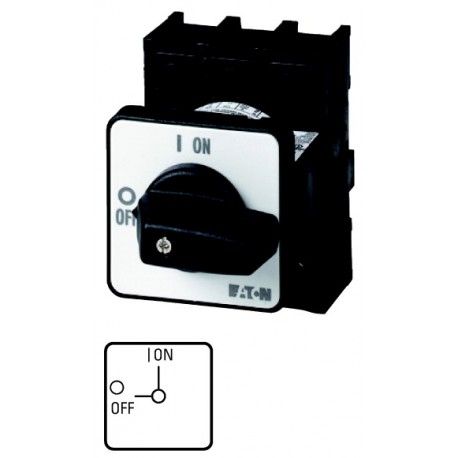 P1-32/EZ/N 095829 EATON ELECTRIC Interruptor seccionador ON-OFF 3 polos + N 32 A Montaje empotrado con fijac..
