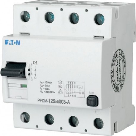 PFIM-100/4/03 102825 EATON ELECTRIC Устройство защиты от аварийного тока 100A 4p 300 мА тип AC