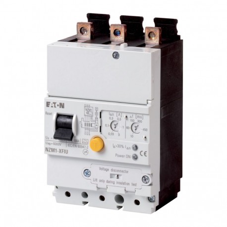 NZM1-XFIU 104611 Y7-104611 EATON ELECTRIC Detección fallo a tierra, 0.03-3A, 3P, inferior