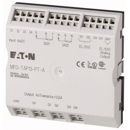 MFD-TAP13-PT-A 106045 0004519717 EATON ELECTRIC Module d'E/S avec acquisition de temp.,plage A,6 entr. TOR (..
