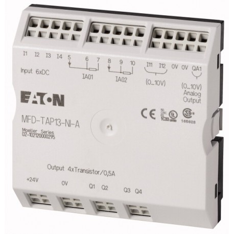 MFD-TAP13-NI-A 106047 0004560801 EATON ELECTRIC I/O module with temperature measuring, range A, 6DI(2AI), 4D..