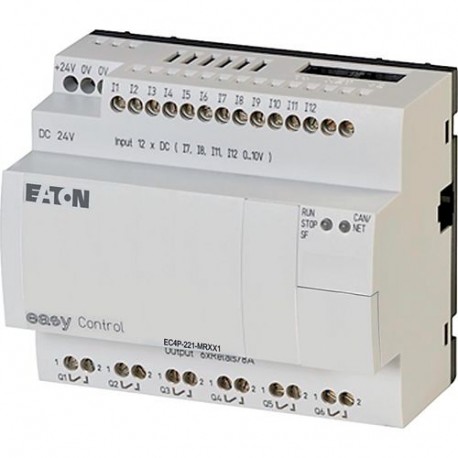 EC4P-221-MRXX1 106394 0004519731 EATON ELECTRIC Automate compact, 24V DC, 12 entr. TOR (dont 4 entr. analog...