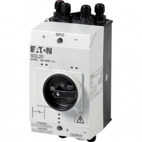SOL20/2MV 120919 Y7-120919 EATON ELECTRIC Interruptor seccionador DC 20 A 2 ramales M12