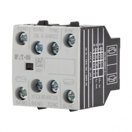 DILA-XHIR22 139580 Y7-139580 EATON ELECTRIC contato auxiliar bloco XTCEXFARC22 eletrônicos especiais, 2NA + ..