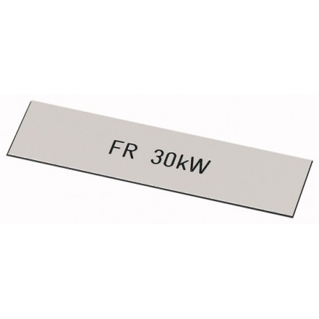 XANP-MC-FR30KW 155339 EATON ELECTRIC Nom Plate FR 30KW