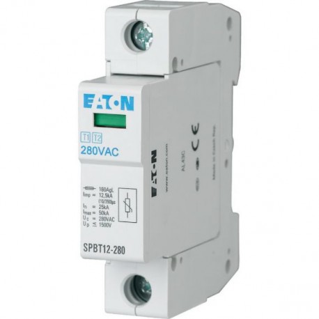 SPBT12-280/1 158306 Y7-158306 EATON ELECTRIC Scaricatore da fulmine/da sovratensione, 12,5kA, L-(PE) N