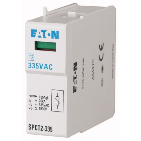 SPCT2-580 167612 EATON ELECTRIC Surge arrester plug-in unit, 580VAC, 20 kA