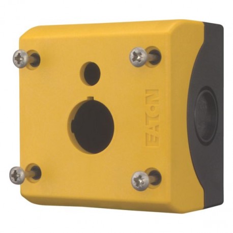 M22-IY1-XPV60 167798 EATON ELECTRIC Aufbaugehäuse, 1 Einbaustelle, Deckel gelb, für Leuchtring