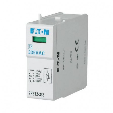 SPET2-335 168694 Y7-168694 EATON ELECTRIC Protección de sobretensiones con cartuchos, 335VAC, 4, 5 kA